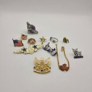 Vintage pins The pins are assortment of different kinds.